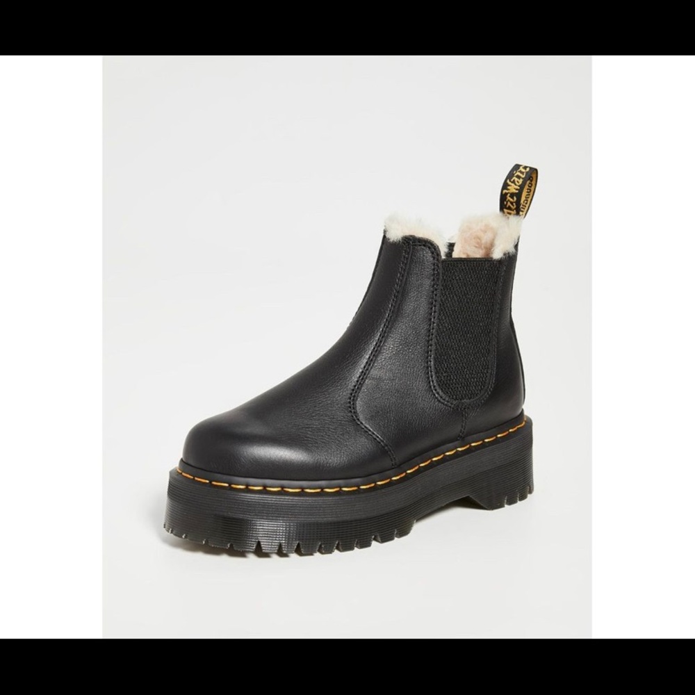 NEW DR MARTENS 2976 QUAD PLATFORM CHELSEA BOOTS - Picture 2 of 10